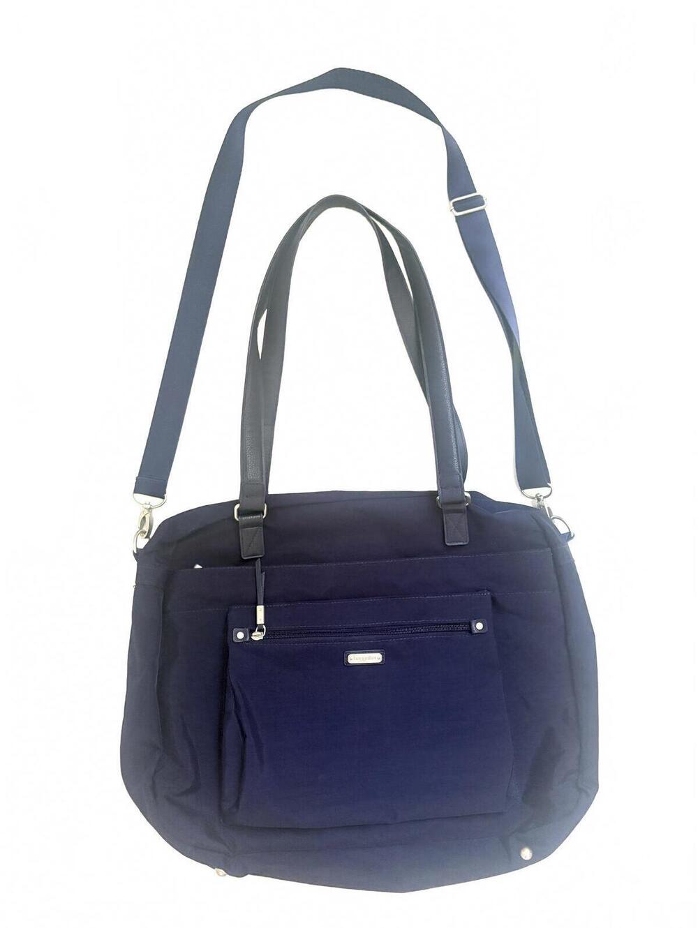 Baggallini | NEW Travel Trolley Sleeve Carry On Large Tote Laptop Bag Navy Blue
